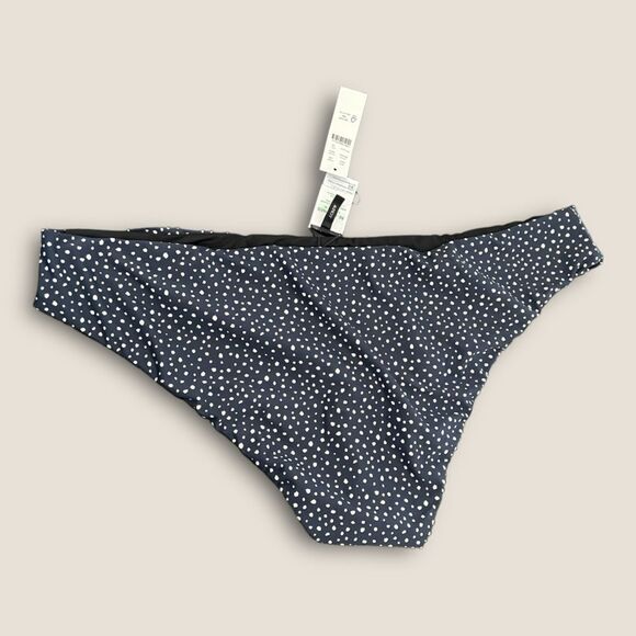 Navy blue polka dots bikini bottom size 2X - Picture 3 of 7